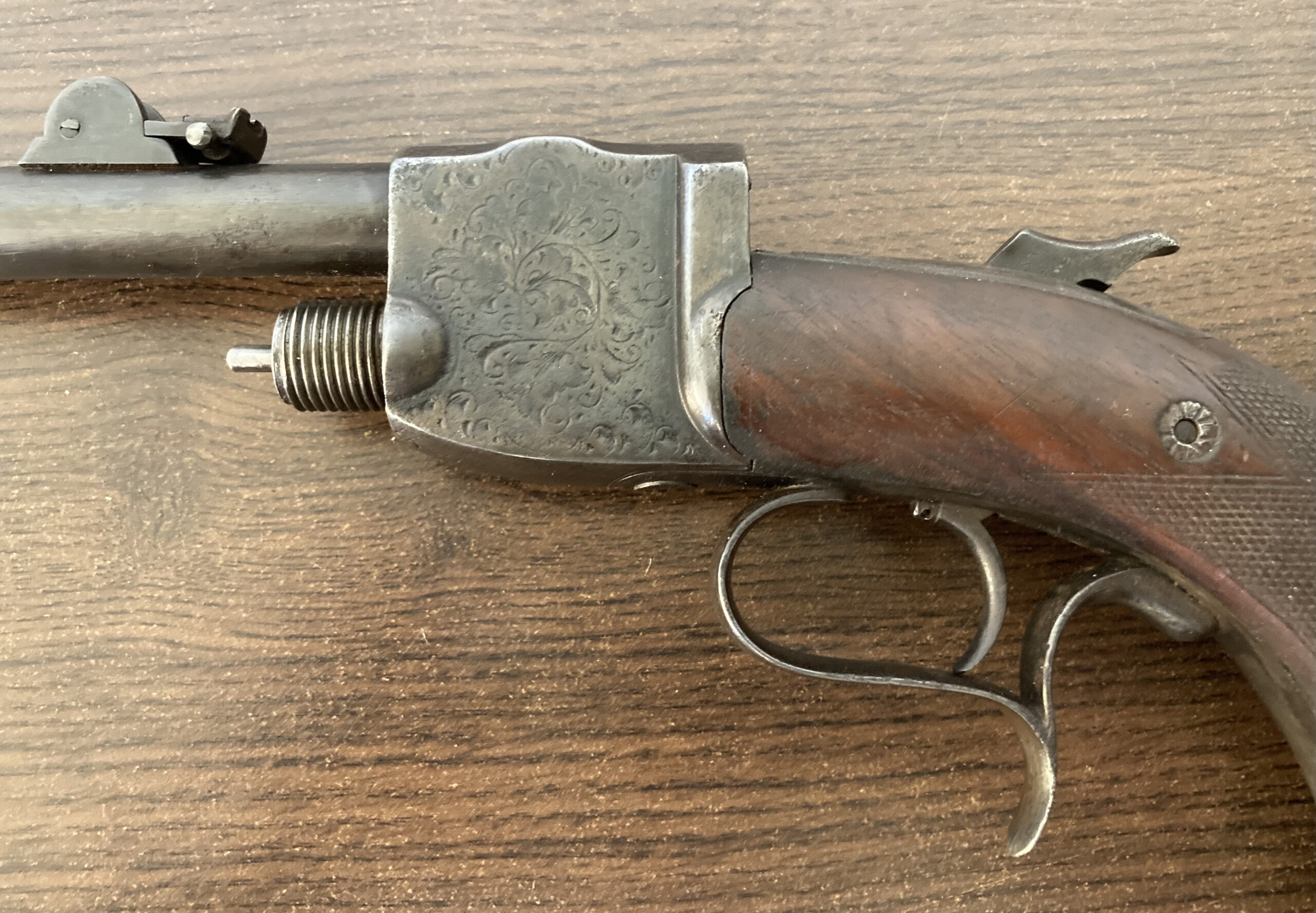 Paul Giffard | Air & Percussion Pistol (1885) | vč. zakázkového perkusního závěru | rarita - Obrázek 3