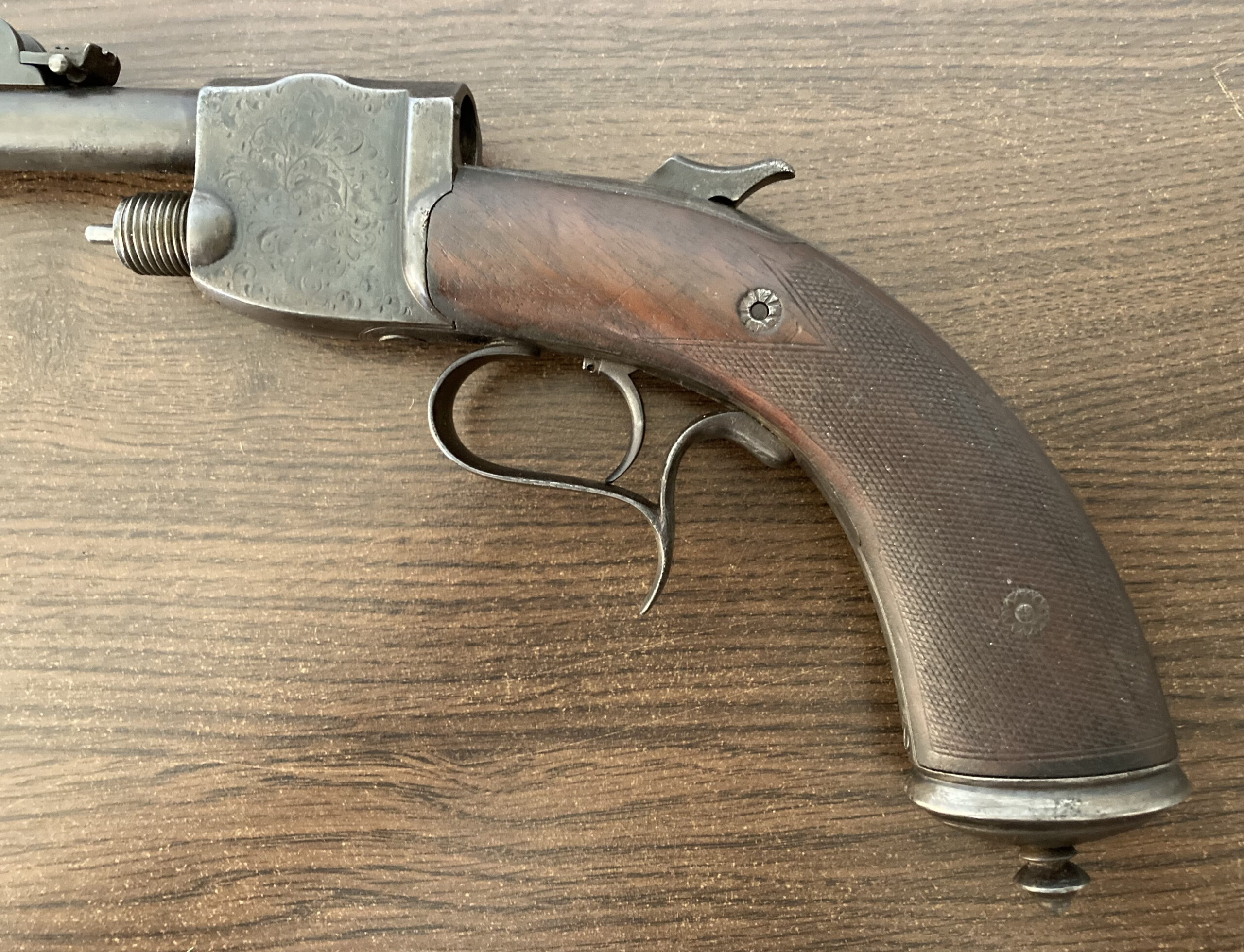 Paul Giffard | Air & Percussion Pistol (1885) | vč. zakázkového perkusního závěru | rarita - Obrázek 4